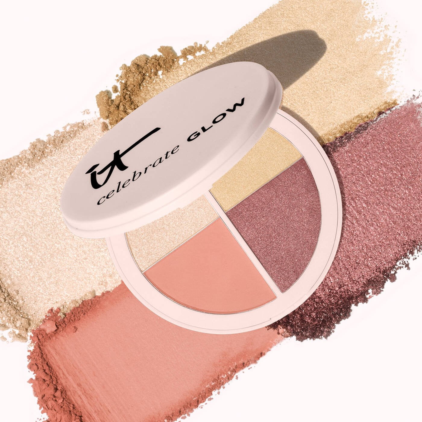 It Cosmetics Celebrate Glow Face & Eye Palette - Highlighter Blush Eyeshadow 0.19oz