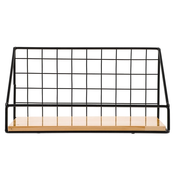 HEALEEP Black Wire Wall Shelf Triangle 1 Set 9.4X5.5X4.5in