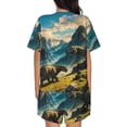 thumbnail image 3 of Xecao Valley River Dinosaur print Swimsuit for women, Summer-ready, sporty style.Quick-dry fabric. Many sizes & colors., 3 of 9