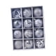 thumbnail image 1 of 12 adornos colgantes para árbol de Navidad, decoración navideña, colgante con dije de 2,36 pulgadas gris, 1 of 7
