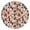 Orange Basketball Players, variant on Pink and Blue Baseball Items Pattern Round Fitted Tablecloth with Elastic Edge,Dining Table Cover Waterproof,Outdoor Round Tablecloth for Camping,Dining,Indoor and Outdoor