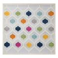 thumbnail image 3 of Unique Loom Aruba Outdoor Collection Area Rug - Noord (7' 10" Square Gray/Gold), 3 of 7