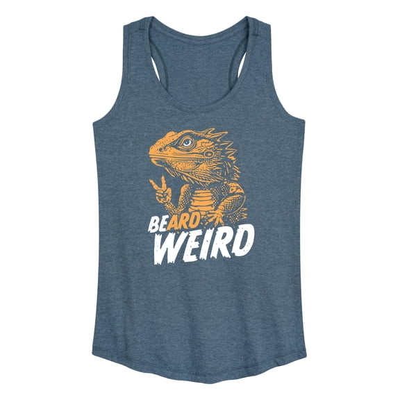 Instant Message - Be Weird Bearded Dragon - Women's Racerback Tank Top