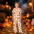 thumbnail image 4 of 2026 Matching Family Halloween Pajamas Set, Fall Sleepwear, Ghost & Pumpkin Printed Holiday Sleepwear, Soft Loungewear PJs Outfit, 4 of 5