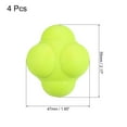 thumbnail image 2 of Uxcell Bounce Reaction Balls Coordination Training Ball Agility Trainer TPR High Difficulty, Yellow 4 Pack, 2 of 5