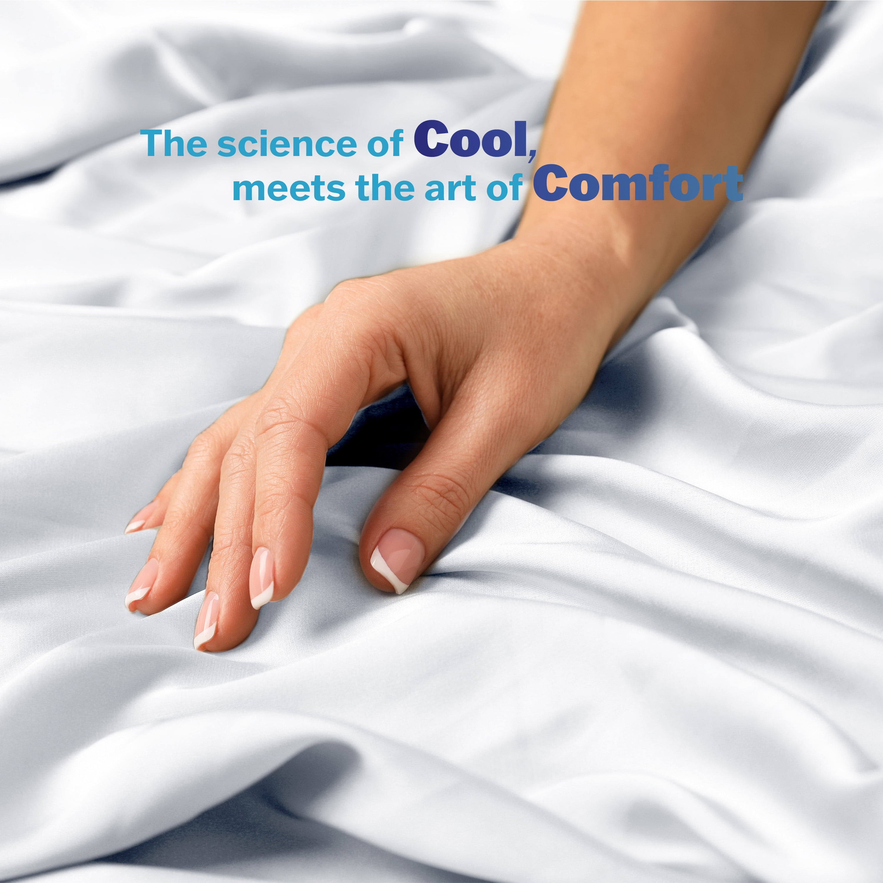 Martex brrr° Queen Cooling Sheet Set | 300TC Cotton Blend Triple Chill | White