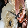 thumbnail image 3 of Designart "Enchanting Ranunculus Flowers II" Floral Oversized Wall Clock, 3 of 5