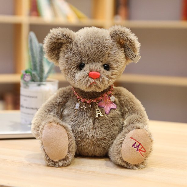 Nueva pareja de osos de peluche, muñecas de juguete de tela, regalo de Navidad de cumpleaños de buena calidad para niños y niñas zhangmengya LED