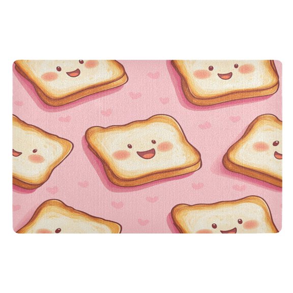 BZSMCE Floor Mats 32x20in Cute Breads Pattern Creativity Doormats