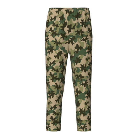 Xecao Camouflag Print Teenagers' Pajama Pants Long Sleep Pants Soft Elastic Waist Pajama Bottoms Elastic waist with 2 Pockets 5-16 Years-Medium