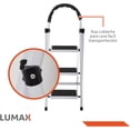 thumbnail image 4 of Escalera Tijera Lumax 3 Peldaños Plegable Color Blanco, 4 of 5