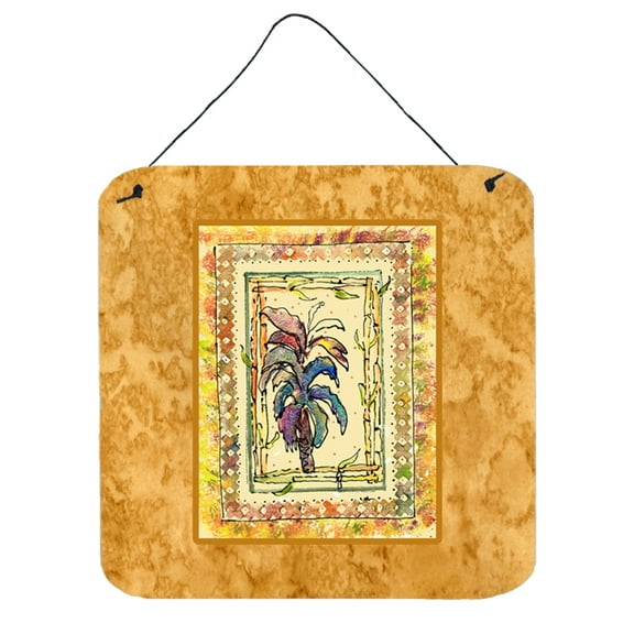 Carolines Treasures 8615DS66 Palm Tree Wall or Door Hanging Prints 6HX6W multicolor