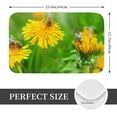 thumbnail image 2 of Vsdgher Bees Pollinates A Yellow Dandelion Flannel Anti-Slip Floor Mat Comfort Mat Outdoor Rug, Indoor Outdoor Rugs for Home, Office, Laundry 16''x24''in, 2 of 7