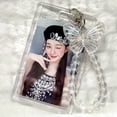 thumbnail image 5 of Unique Alloy Personality Women Key Chain Love Resin Bead Bus Card Cover Key Ring Ornaments Cartoon Design Korean Style Pendant Children Gift Card Holder Kpop Photocard Holder Idol Photos Card Cover E, 5 of 7
