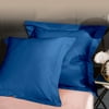 Flxxie 2 Pack Satin Euro Shams, Super Soft and Cozy Square Pillow Case Cover, 26" x 26", Royal Blue
