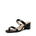 thumbnail image 1 of Sandalias DREAM PAIRS para mujer con dos tiras, punta abierta, color negro, talla 5.5, 1 of 6