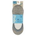 thumbnail image 2 of PEDS Women's Cushion Mid Cut Liner No Show Socks Gray Heather, 3 Pairs, Sizes 5-10, 2 of 8