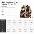 thumbnail image 5 of Daiia Gothic Eastern Floral Skull UPF 50+ Sun Protection Hoodie Jacket Lightweight Long Sleeve Sun Shirt for Women Men with Pocket Hiking Outdoor-Medium, 5 of 7
