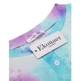 thumbnail image 5 of Ekouaer Tie Dye Pajamas Set Womens Loungewear Sleepwear 2 Piece PJ Sets, 5 of 7
