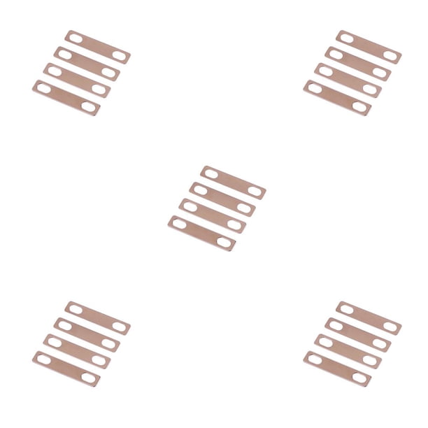 Advancent 4 Pieces Brass Neck Wedges Metal Shims Instrument Gasket Heightening Replacement Accessories Connection 0.2mm 0.5mm Adjust Parts Type2 NO2 Advancent CBP470908