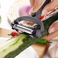 thumbnail image 3 of Multifuncional 3 en 1 Cuchillas Rotativas Vegetales Fruta Patata Zanahoria Pelador Likrtyny  Libre de BPA, 3 of 9