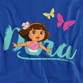 thumbnail image 3 of Popfunk Dora The Explorer With Butterflies Kids T Shirt (4) for Toddler Boys and Girls, Royal, 3 of 4