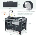 Gymax Baby Foldable 5 in 1 Nursery Center Toddler Bedside Crib W/ Music