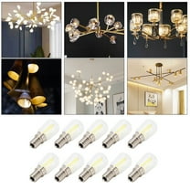 Fyydes 10PCS Mini Dimmable E14 LED Light Bulb 1.5W AC 110V for Chandelier Wall Lamp Home Lighting