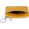 thumbnail image 3 of LAICAIW Women's Genuine Leather Coin Purse Mini Pouch Change Wallet with Keychain,Yellow, 3 of 6