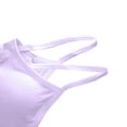 thumbnail image 5 of Paiyanr Tween Girls Cotton Camisole Bra Primary and Secondary School Solid Color Soft Comfortable Adolescent Bra Purple, 5 of 5