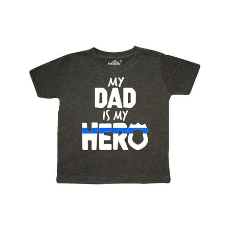 

Inktastic My Dad is my Hero Police Officer Family Gift Toddler Boy or Toddler Girl T-Shirt