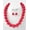 red, variant on Women's Synthetic Pearl Ball Necklace Set (Brown)