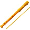 thumbnail image 1 of Soprano Recorder Descant Flauta Recorder 8 Hole ABS Clarinet German Style Treble flute C Key With Fingering Chart Instructions with Cleaning Rod Bag (yellow), 1 of 7