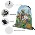 thumbnail image 4 of Plants Vs Zombies Drawstring Bags Lightweight Shoulder Backpack High Capacity Sport Bag Gym Sack Beach Daypack for Men Women, 4 of 8