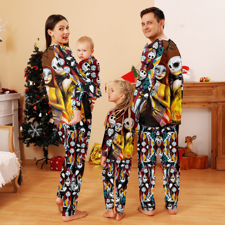 Nightmare Before Christmas Pajamas,Jack Skellington Sally Pijamas  Navidad,Kids-140