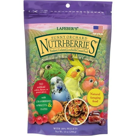 Lafeber's® Sunny Orchard Nutri-Berries Parakeet & Cockatiel Food, 10-Oz