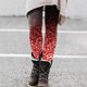 thumbnail image 1 of MKLEKYY Leggings para mujer Pantalones de yoga con estampado de lentejuelas a la moda para mujer Pantalones casuales Leggings Pantalones, 1 of 3