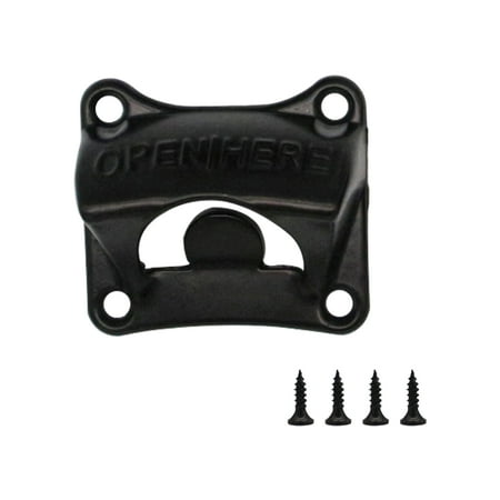 

With Screw Wine Beer Wall Mounted Vintage Bottle Opener Bar Kitchen Tool Cap