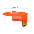 thumbnail image 2 of Unique Bargains Casque de Protection Solaire, 2 Pack Filet Réfléchissant à Bord Complet pour Construction, Orange, 2 of 7