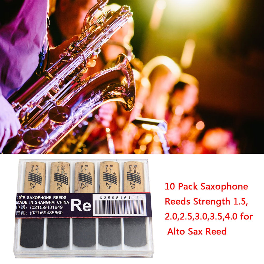 10-pack Renewed Strength 2.5 Rico Tenor Sax Reeds 