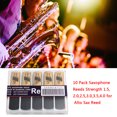 thumbnail image 4 of Maoww 10pcs Alto Saxophone Reed Flexible Sax Reed with Storage Box Musical Instrument Accessory, 2.0 Strength, 4 of 4