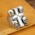 thumbnail image 4 of TV Drama Stranger Things Eddie Munson Accessories Hellfire Club Rings Men Gift Vintage Punk Skull Ring Jewelry For Fans Gift, 4 of 4