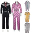 thumbnail image 1 of Traje de Barbie para adultos para hombres, disfraces de Ken Margot Barbie, trajes de Cosplay para hombres, mono rosa, disfraces de Halloween, 1 of 4