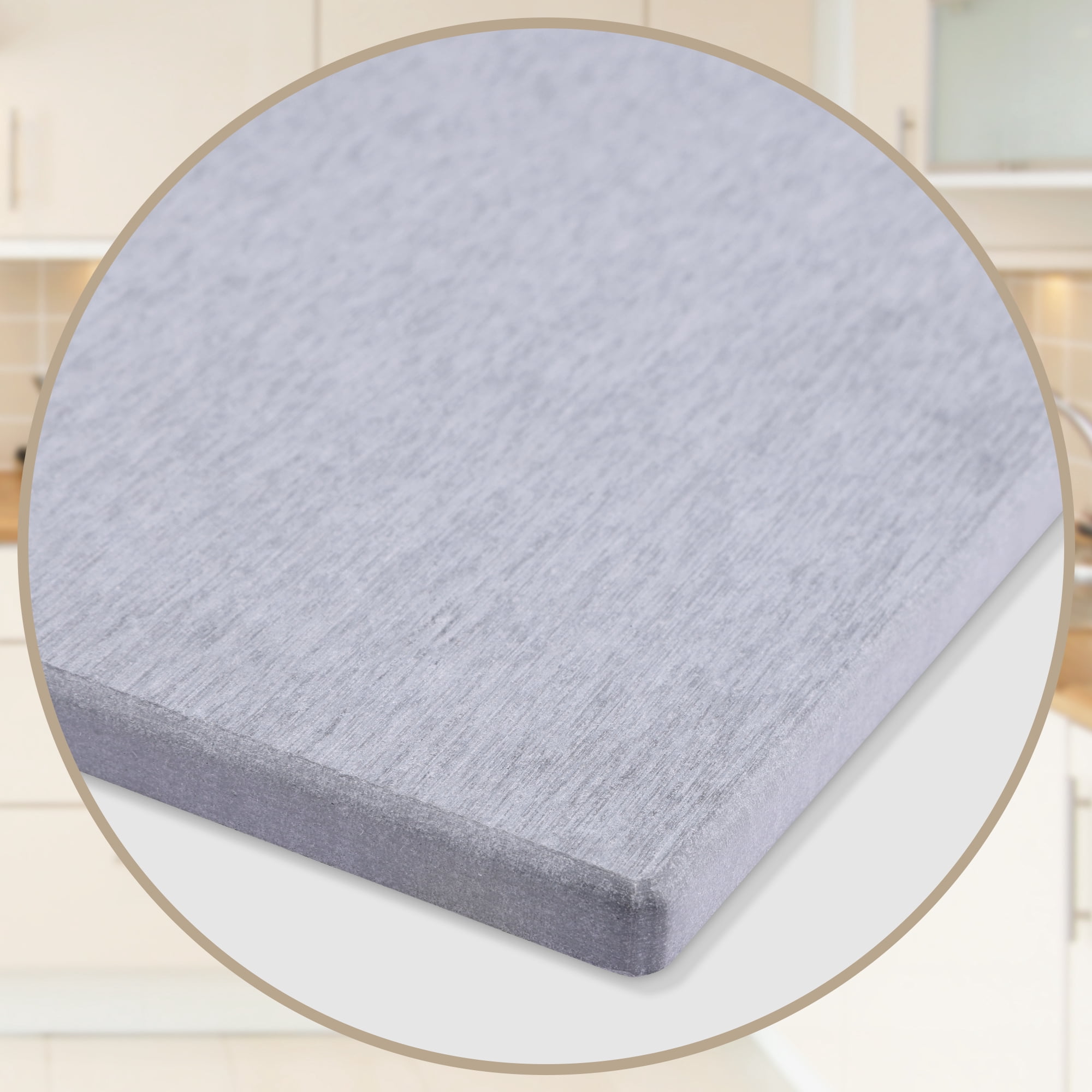 Unique Bargains Foldable Diatomaceous Stone Dish Drying Mat Gray