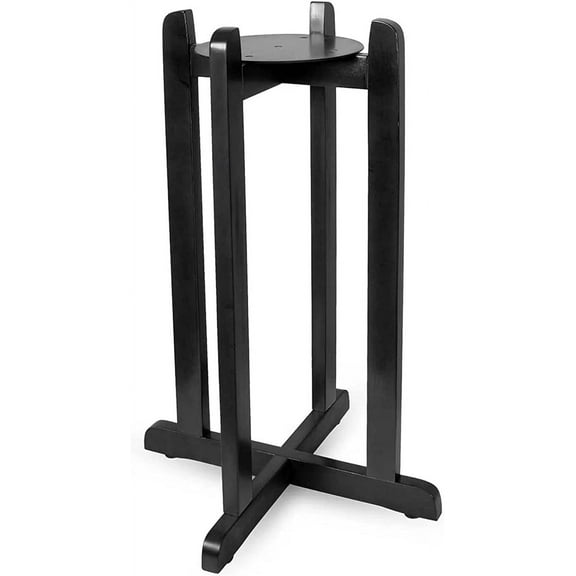 JTI 27" Inch Solid Wood Stand for 1-5 Gallon Water Dispenser, Spout, Bottles & Crocks (Black)