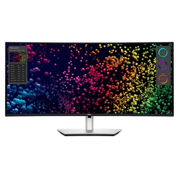 Pre-Owned Dell UltraSharp U4025QW 40-Inch Curved Thunderbolt Hub Monitor with 5K Display, Height-Adjustable Stand, and Built-In Ambient Light Sensor (Silver)