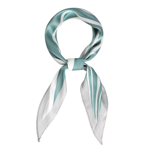 INSPIRE CHIC Foulard de Cou pour Femmes à Motif Losange, Foulard à Rayures, Accessoire de Sac