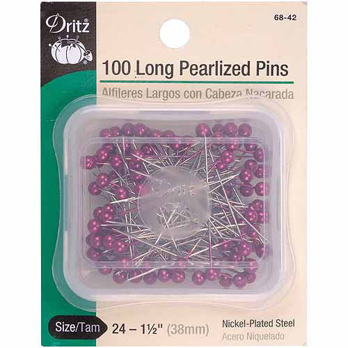 Dritz Long Pearlized Pins Size 24