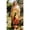 Designer Caftan#1053, variant on Kaftan for Women Leopard Off White Maxi Dress, Polyester V-Neck Kimono 3/4 Sleeve Holiday Outfit, One Size 1X–3X