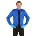 thumbnail image 4 of TSA Agent Blue Long sleeved Costume Shirt, 4 of 5